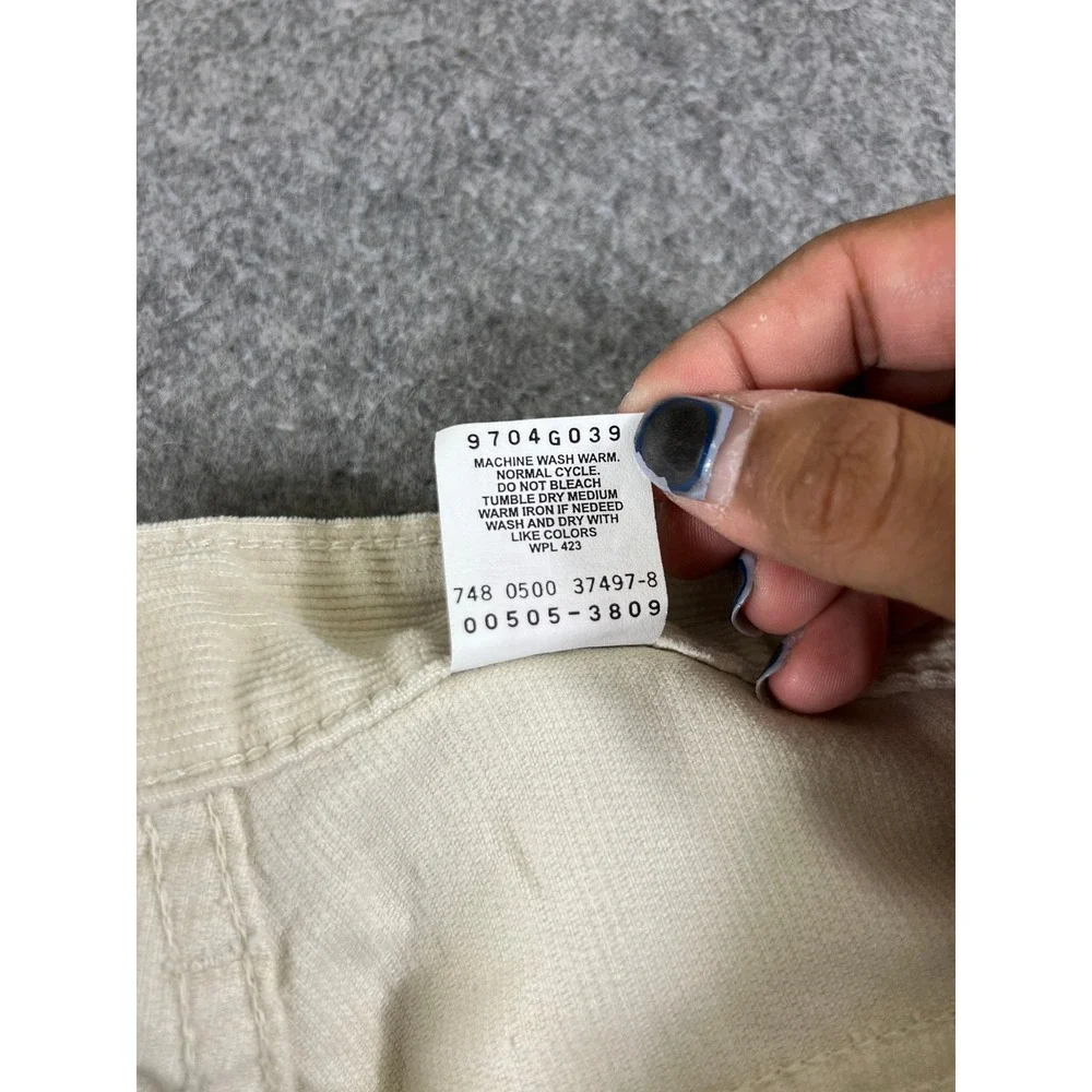 VTG 90s Levis 505 Corduroy Pants Mens 36x32 Beige Utility Regular Straight Leg